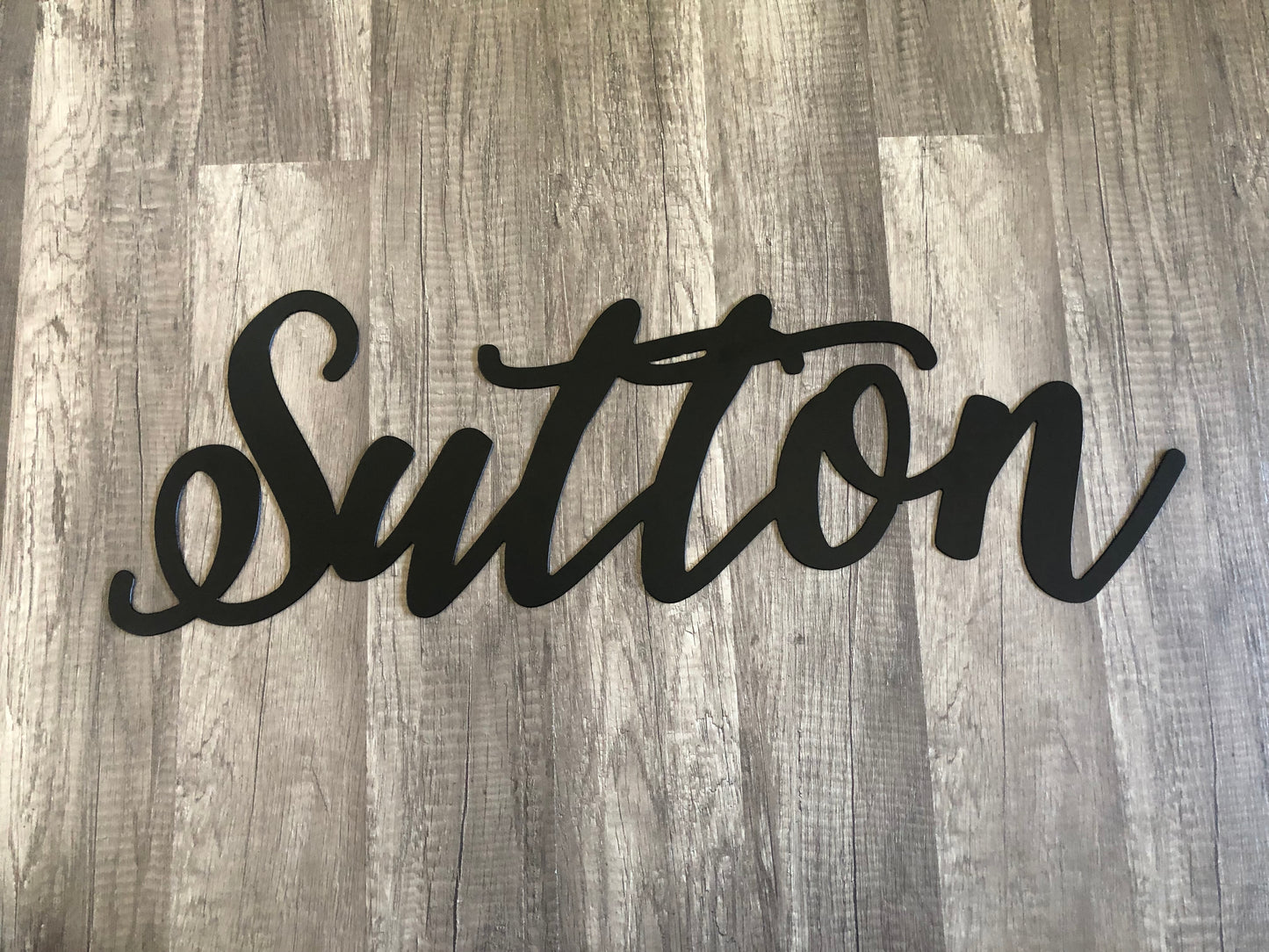 Cursive Name or Word Sign - Wall Word - Personalized Steel Sign - Metal Art