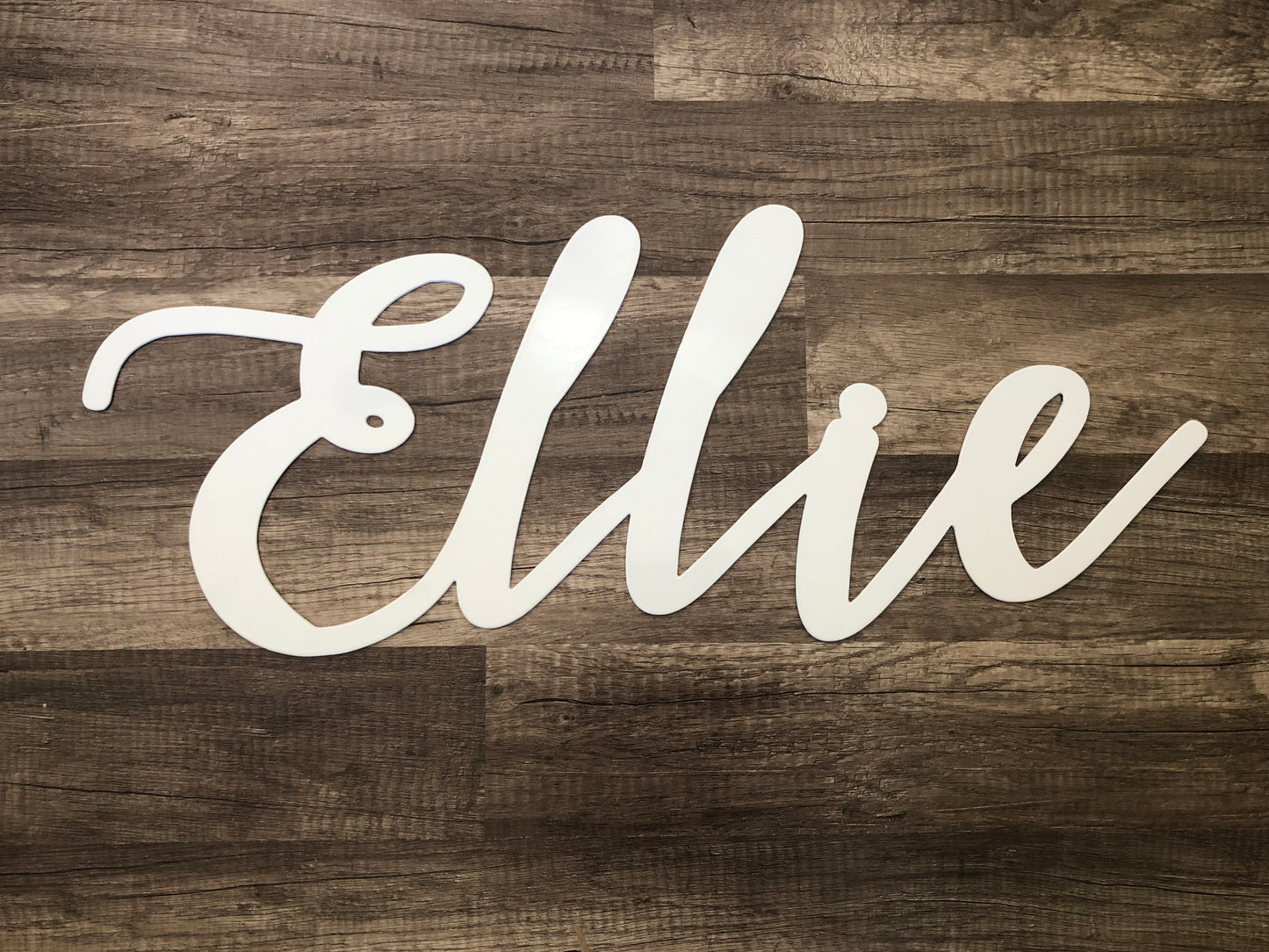 Cursive Name or Word Sign - Wall Word - Personalized Steel Sign - Metal Art