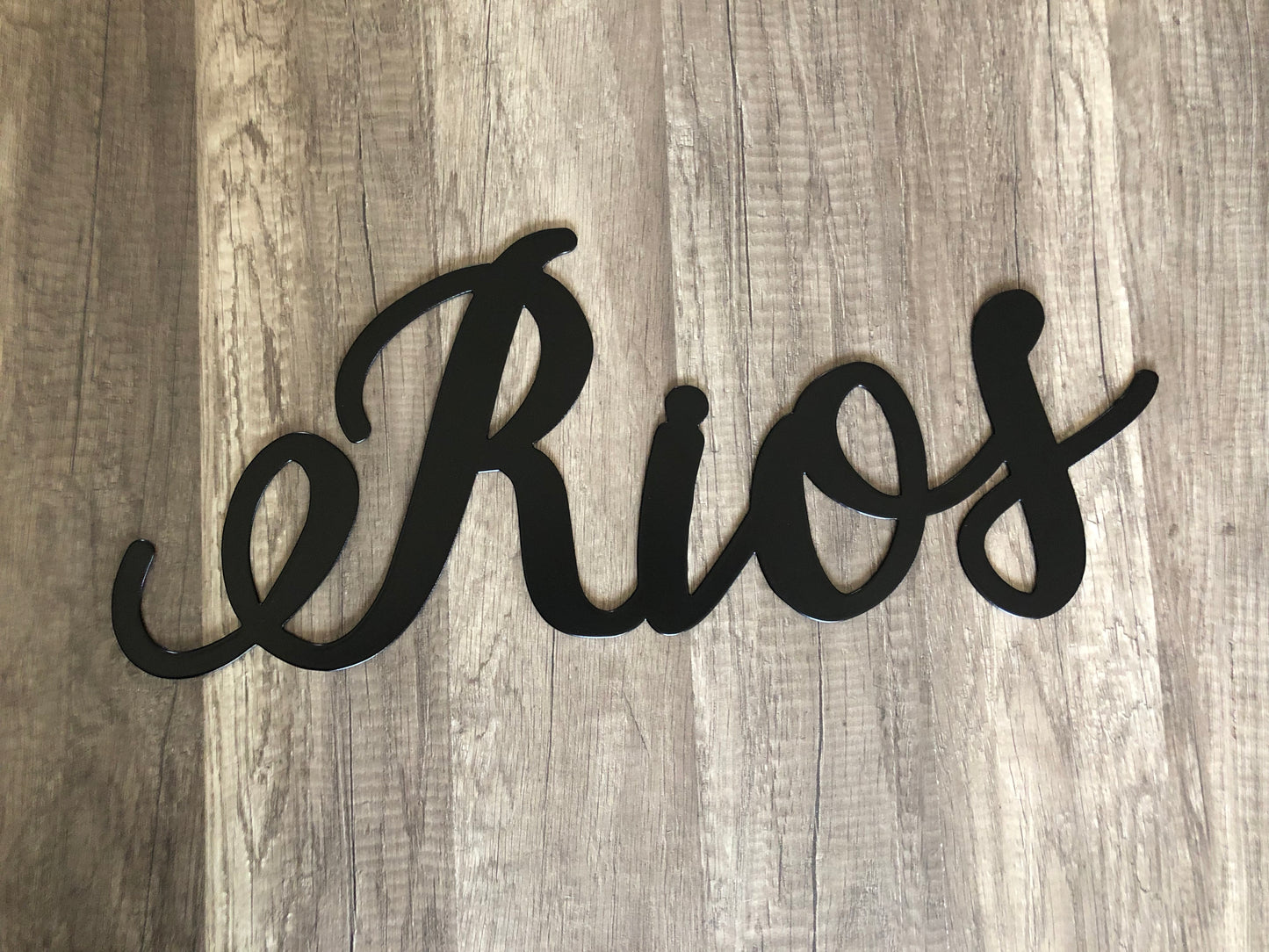 Cursive Name or Word Sign - Wall Word - Personalized Steel Sign - Metal Art