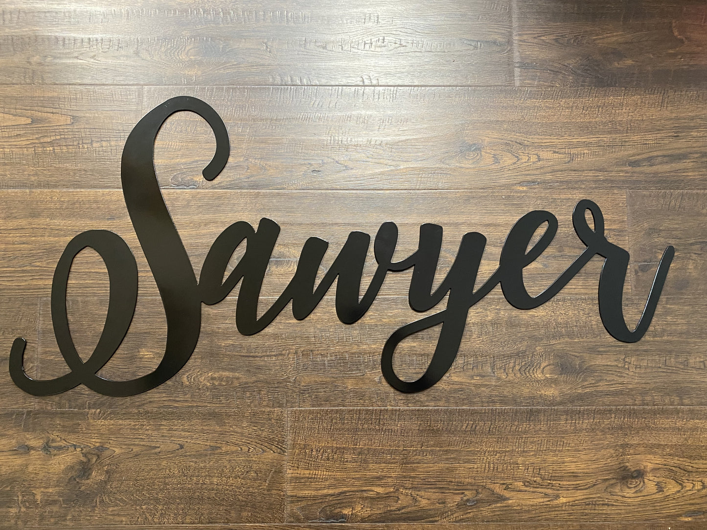 Cursive Name or Word Sign - Wall Word - Personalized Steel Sign - Metal Art