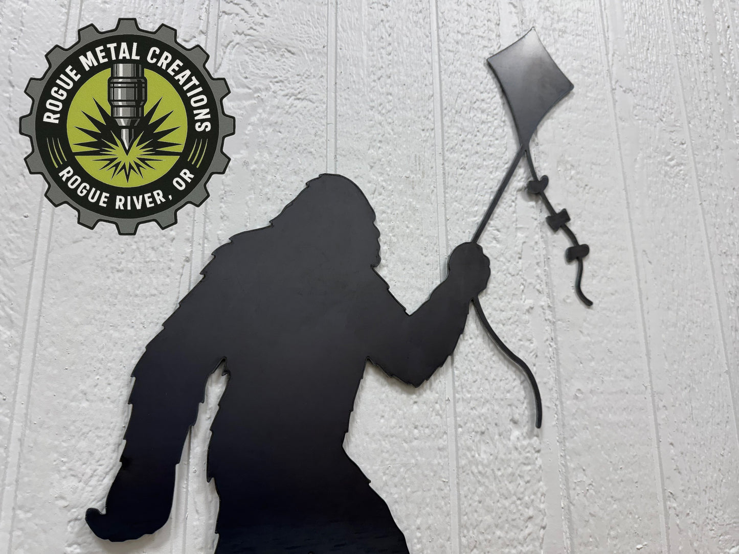 BIGFOOT / SASQUATCH with KITE - Metal Art - Steel Decor