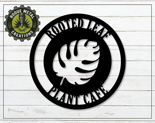 MONSTERA LEAF - House PLANT Lovers Steel Sign - Metal Art - SQ18-36