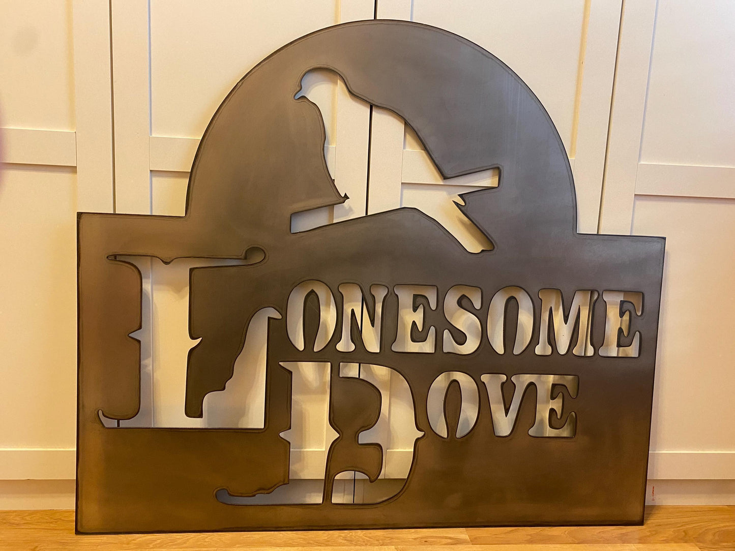LONESOME DOVE inspired Steel Sign - Western Movie Metal Art - SQ12-36