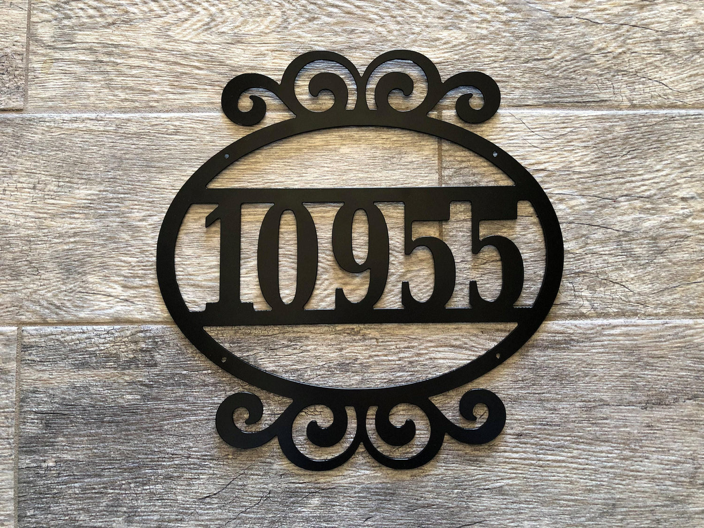 Address Street Numbers Sign - Personalized Steel Sign - Metal Art - SQ100
