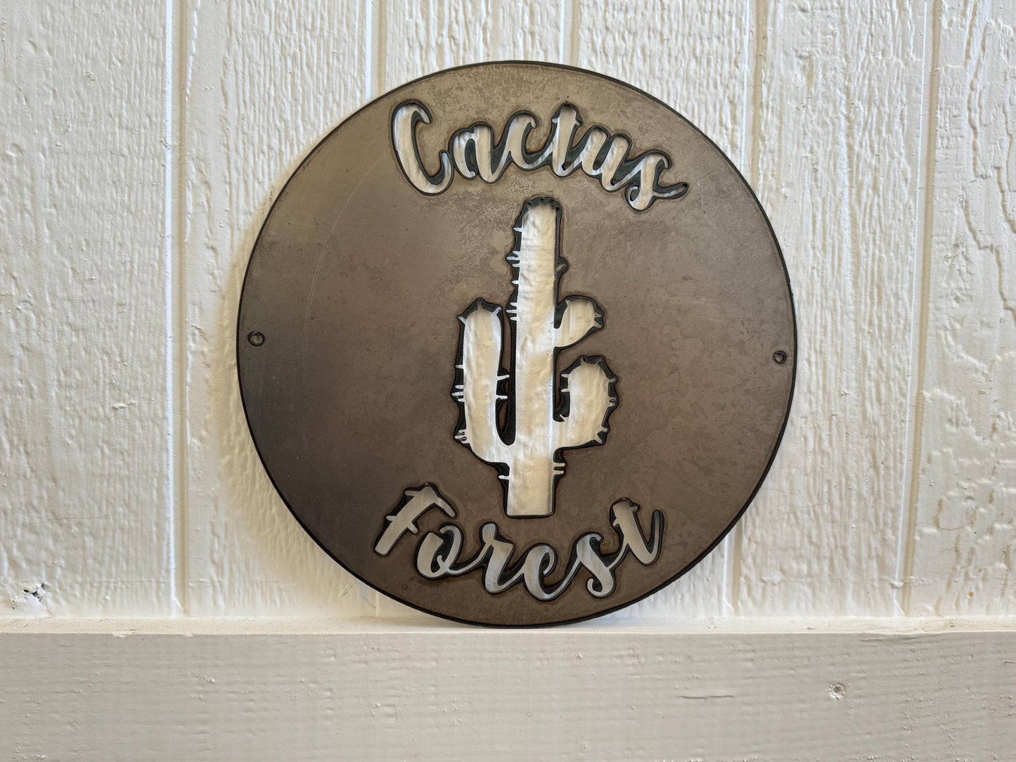 Cactus Sign - Desert - Personalized Steel Sign - Metal Art - SQ100