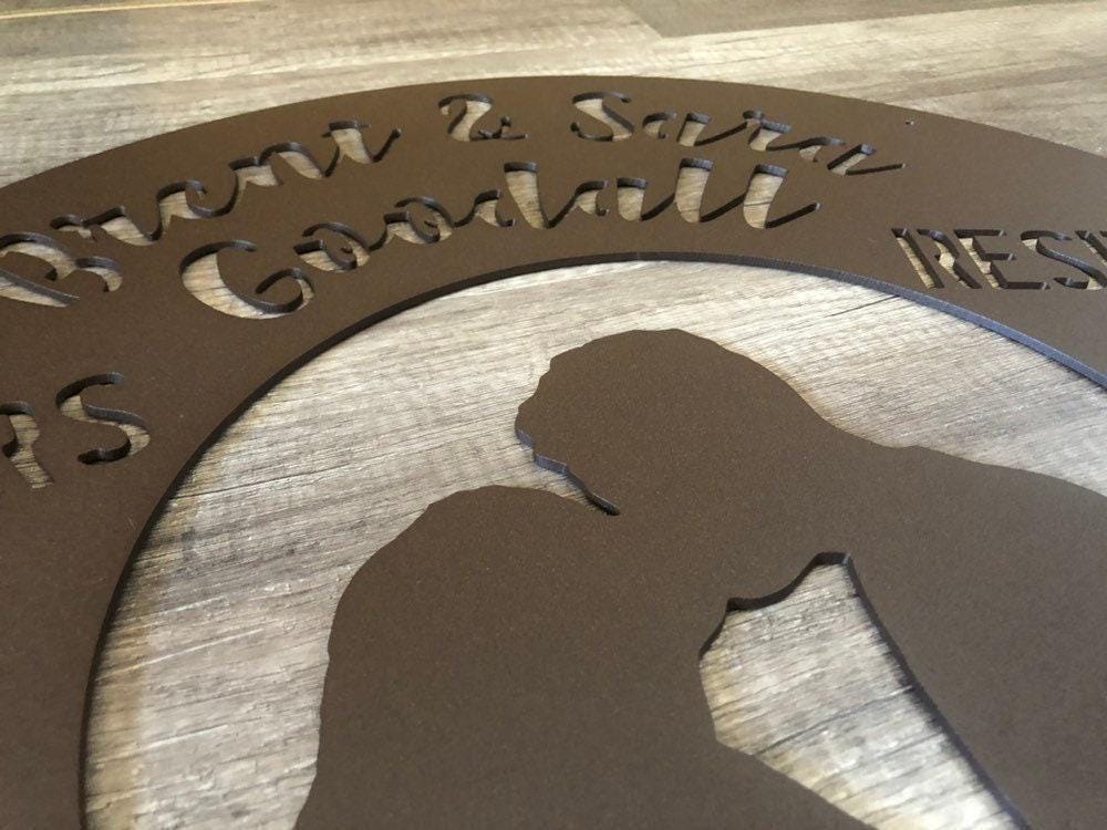 Wedding Anniversary Couples Relationship Keepsake - Personalized Steel Sign - Metal Art - SQ100