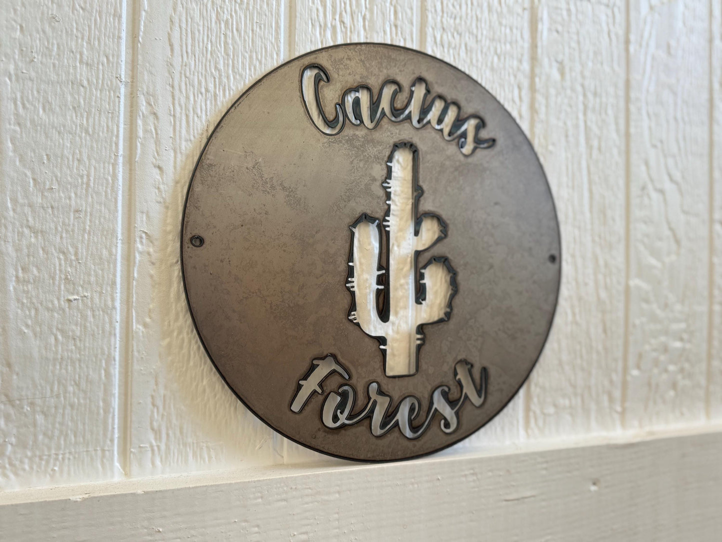Cactus Sign - Desert - Personalized Steel Sign - Metal Art - SQ100
