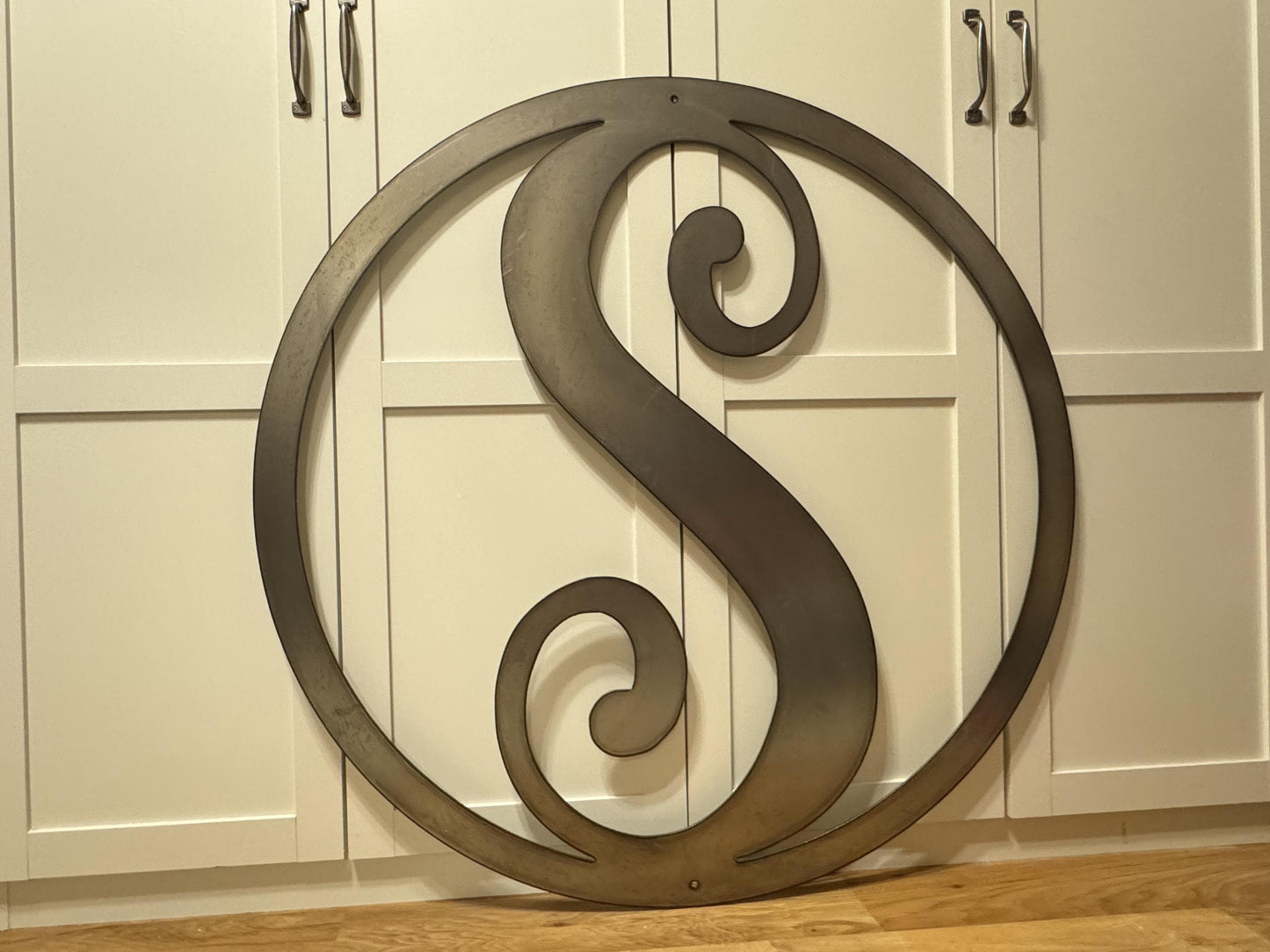 METAL LETTER - House Monogram - Gate Letter - Steel Sign - Wall Art - SQ12-36
