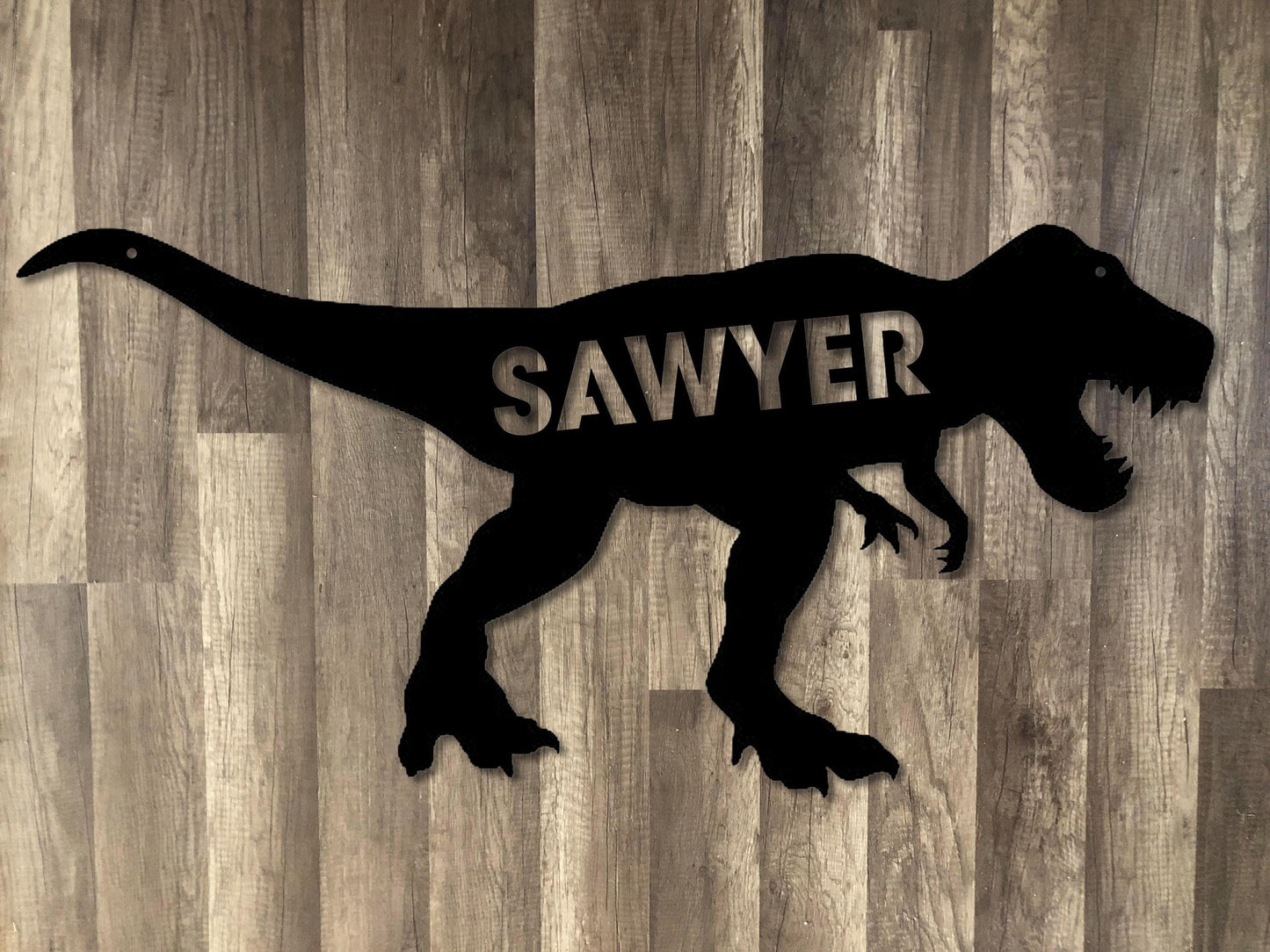 Dinosaur - T Rex - Personalized Steel Sign - Metal Art