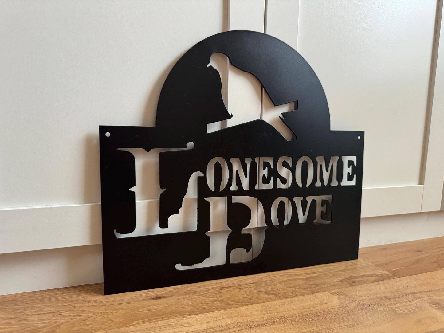 LONESOME DOVE inspired Steel Sign - Western Movie Metal Art - SQ12-36