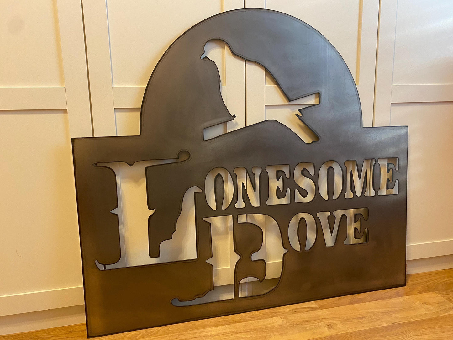 LONESOME DOVE inspired Steel Sign - Western Movie Metal Art - SQ12-36