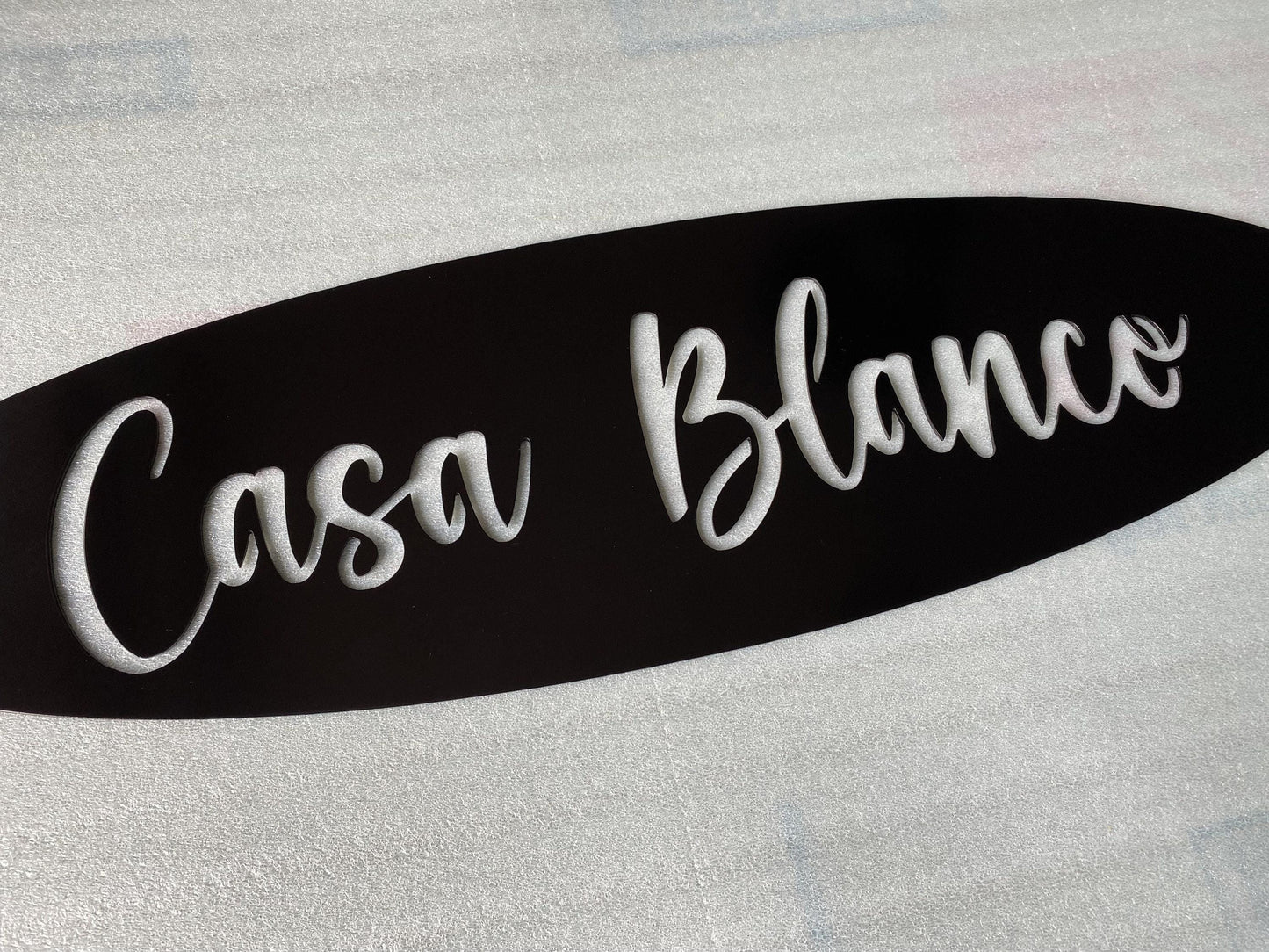 Oval Home Plaque - Personalized Steel Sign - Metal Art