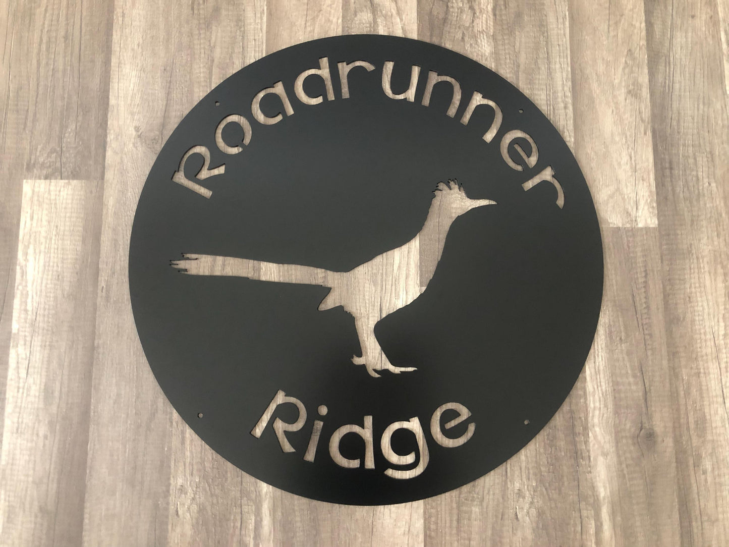 METAL ROADRUNNER Sign - Home - Office - Buisness - Personalized Steel Sign - Wall Art - SQ100