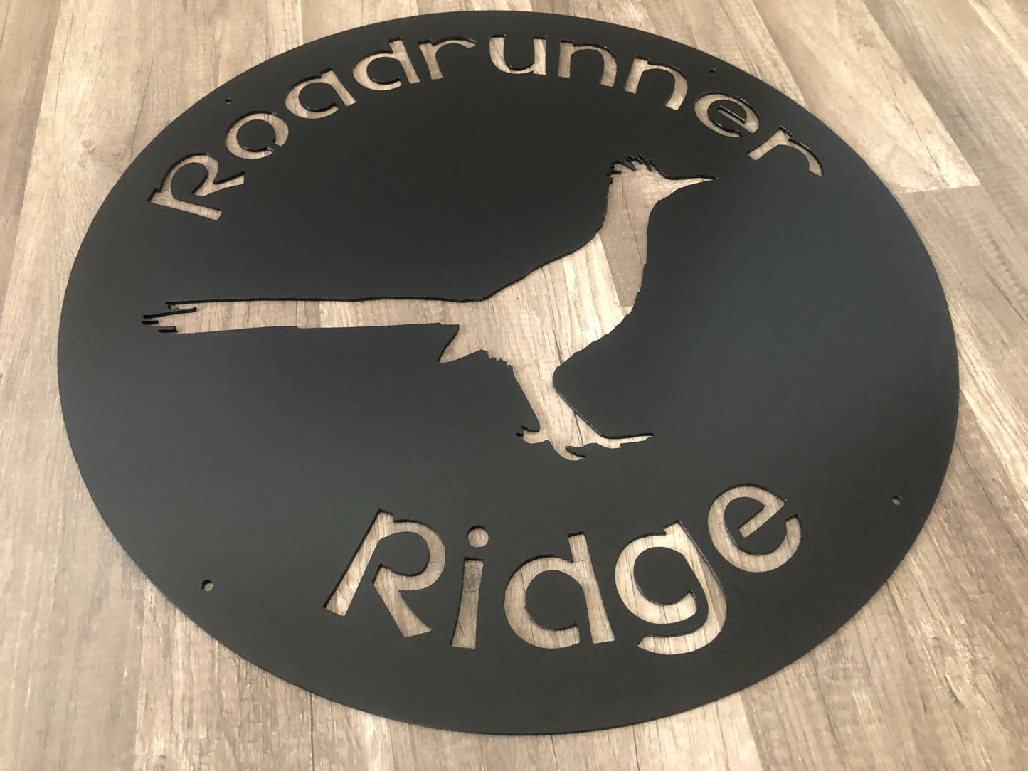 METAL ROADRUNNER Sign - Home - Office - Buisness - Personalized Steel Sign - Wall Art - SQ100