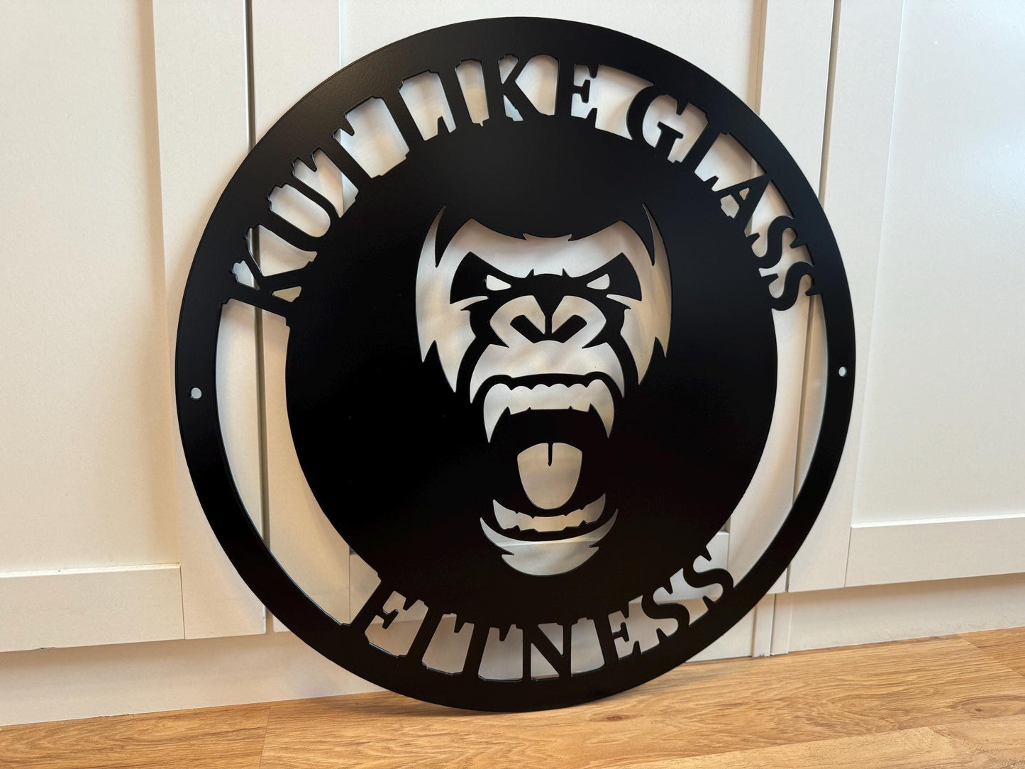 Gorilla Face - Metal Sign - Home, Business, Gym - Gorilla Monkey Head - Personalized Steel Sign - Metal Art - SQ100
