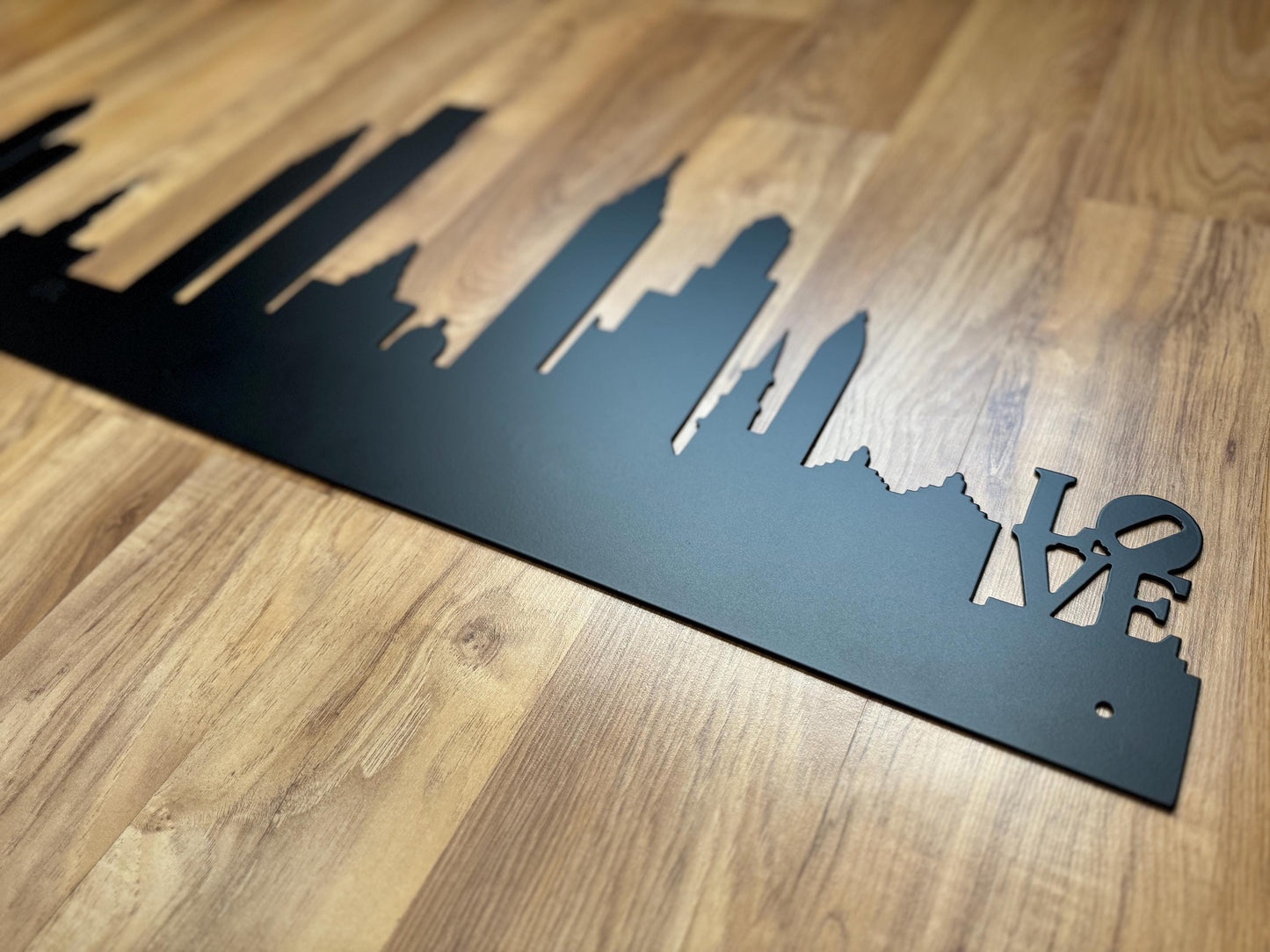Philadelphia Pennsylvania Skyline - Decorative Steel Sign - Metal Art