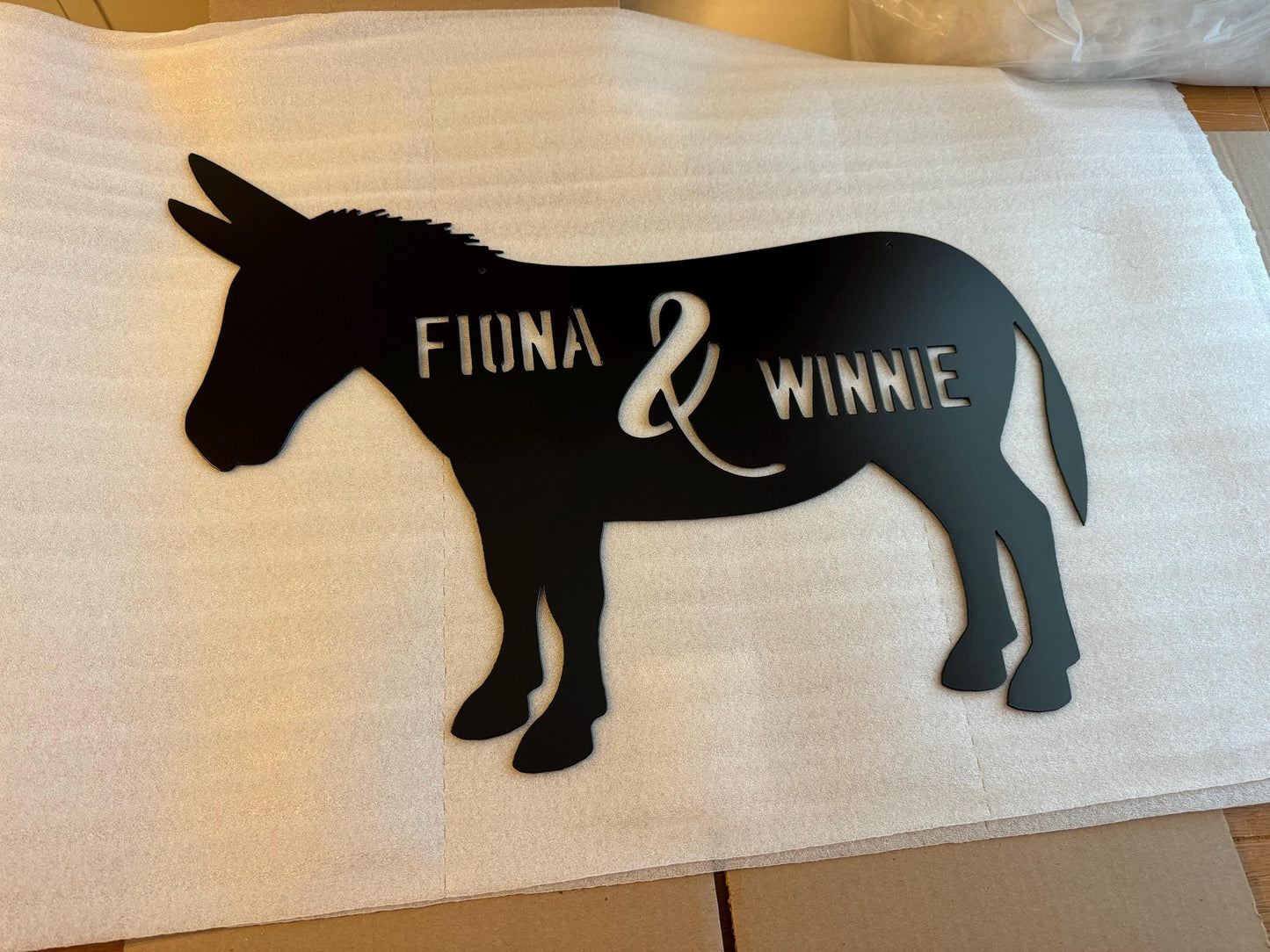Donkey Barn - Ranch Sign - Farm Sign - Personalized Steel Sign - Metal Art
