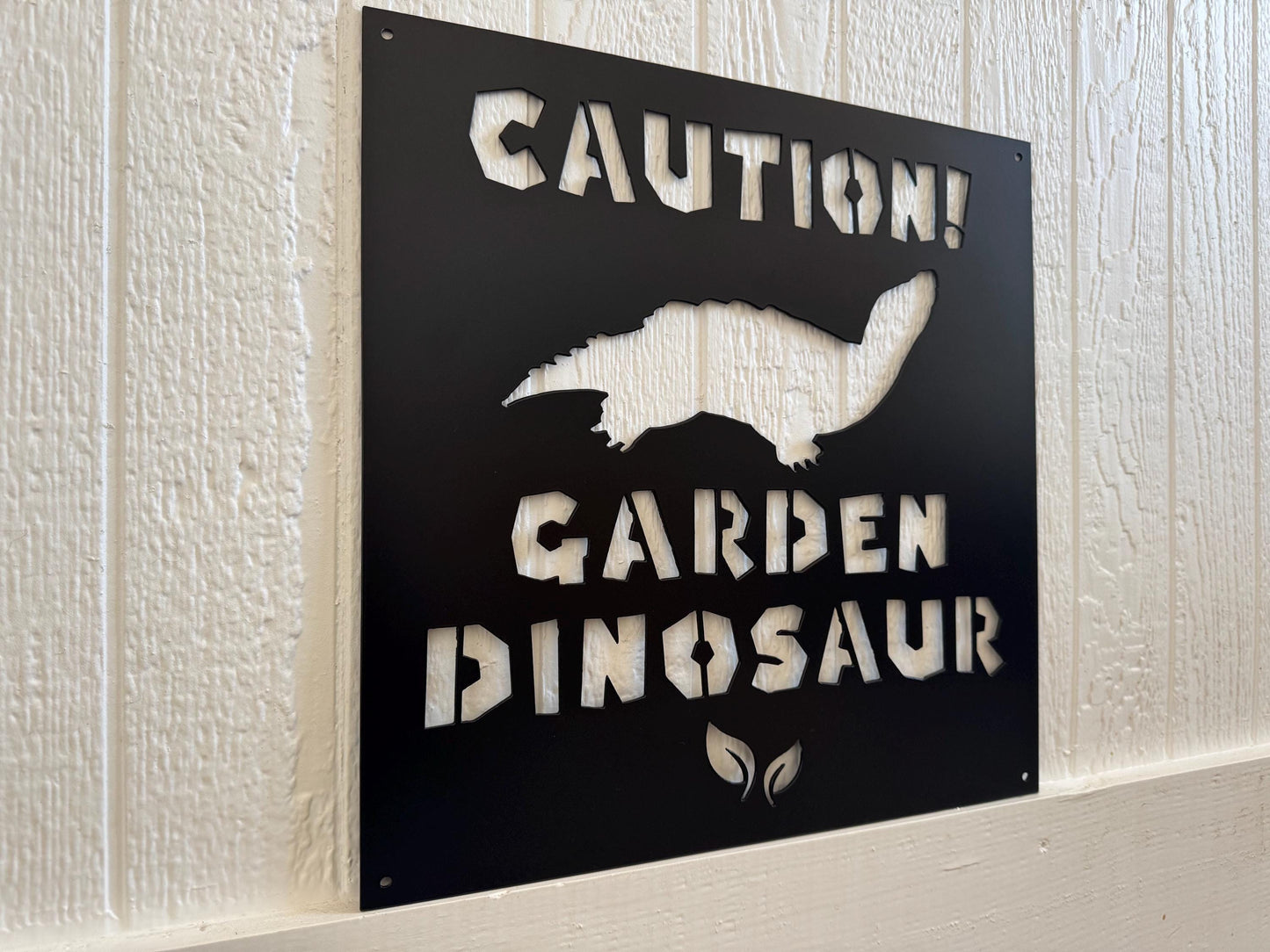 Pet Snapping Turtle Sign - Animal Gate Sign - Garden Steel Sign - Metal Art - SQ100