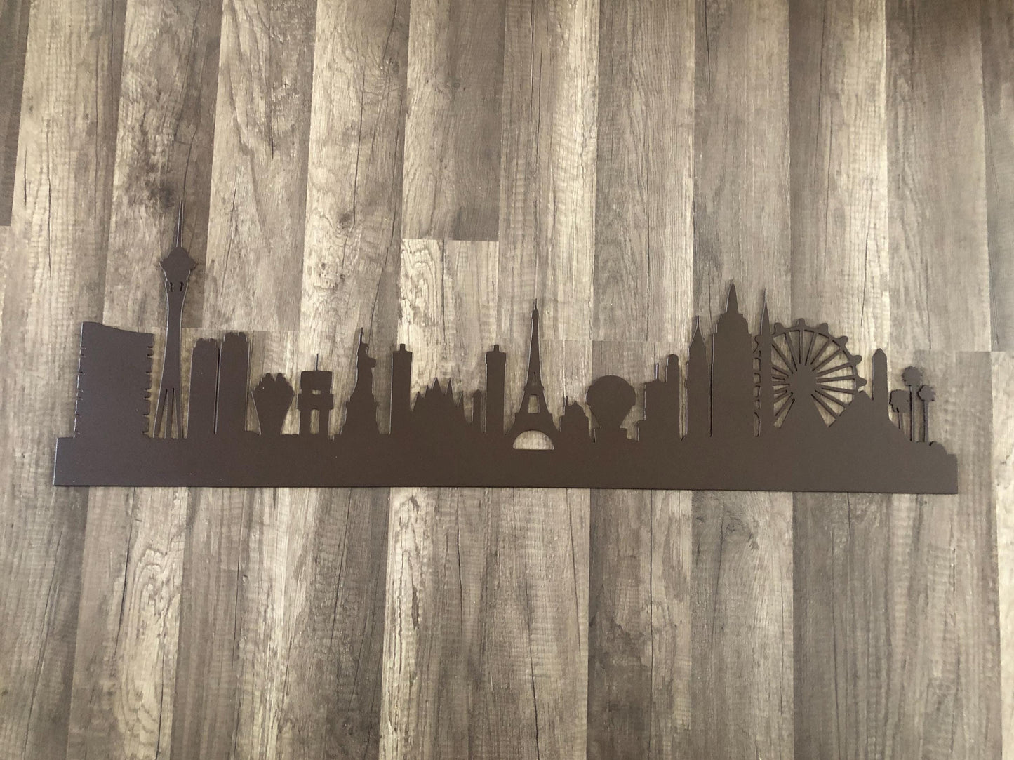 Las Vegas Nevada Skyline - Decorative Steel Sign - Metal Art