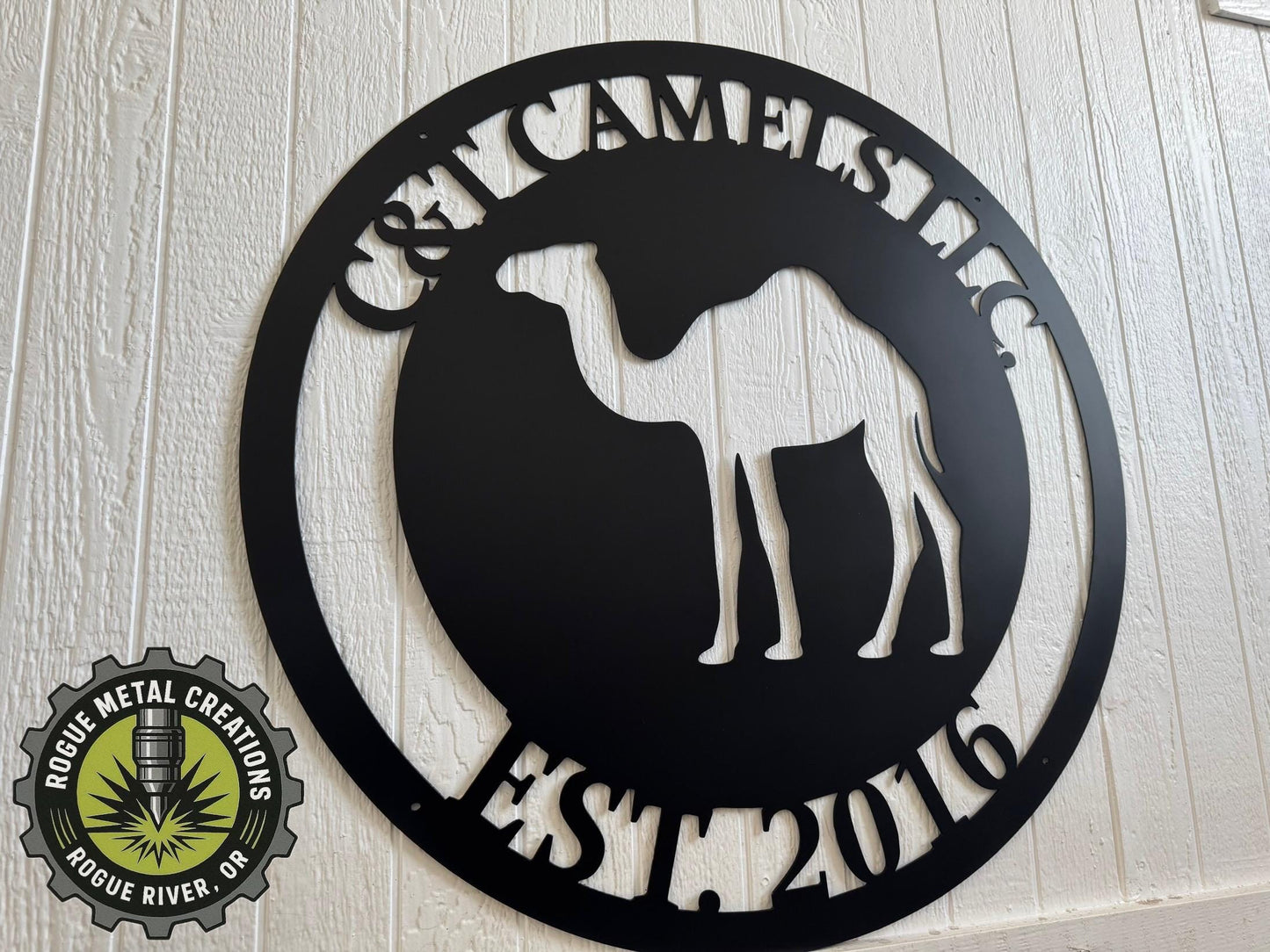 DESERT CAMEL - Personalized Steel Sign - Metal Art - SQ18-36
