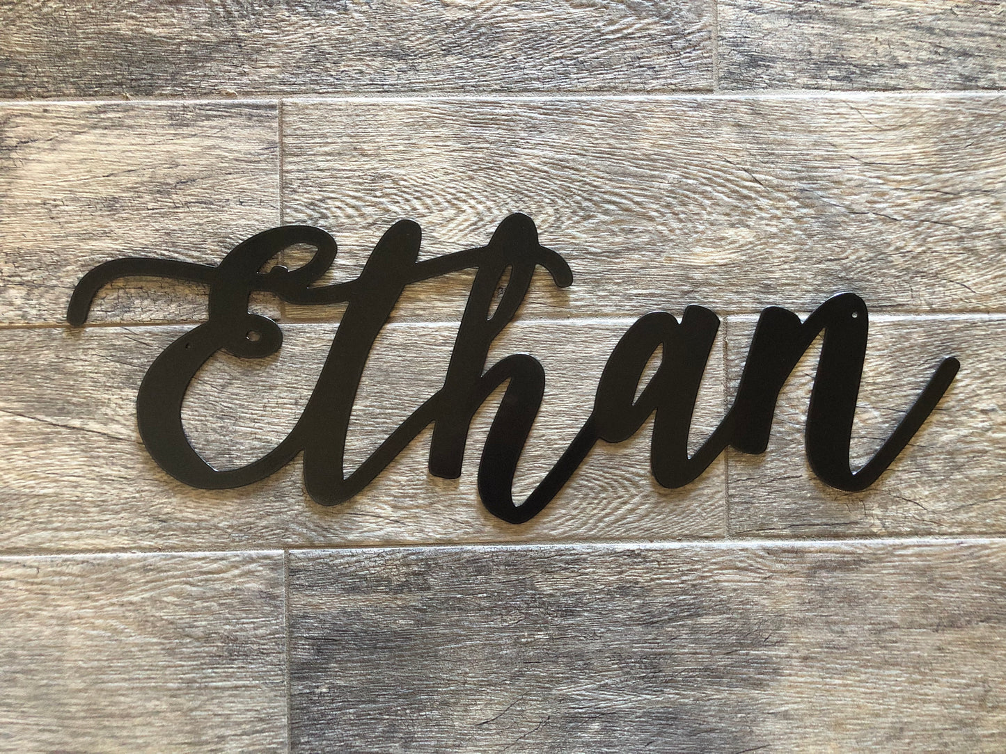 Cursive Name or Word Sign - Wall Word - Personalized Steel Sign - Metal Art