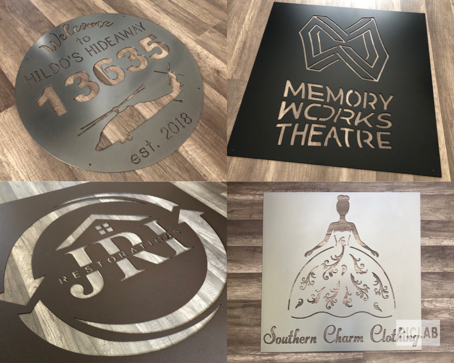 Custom Logo, Brand, Business, Idea - Personalized Steel Sign - Metal Art