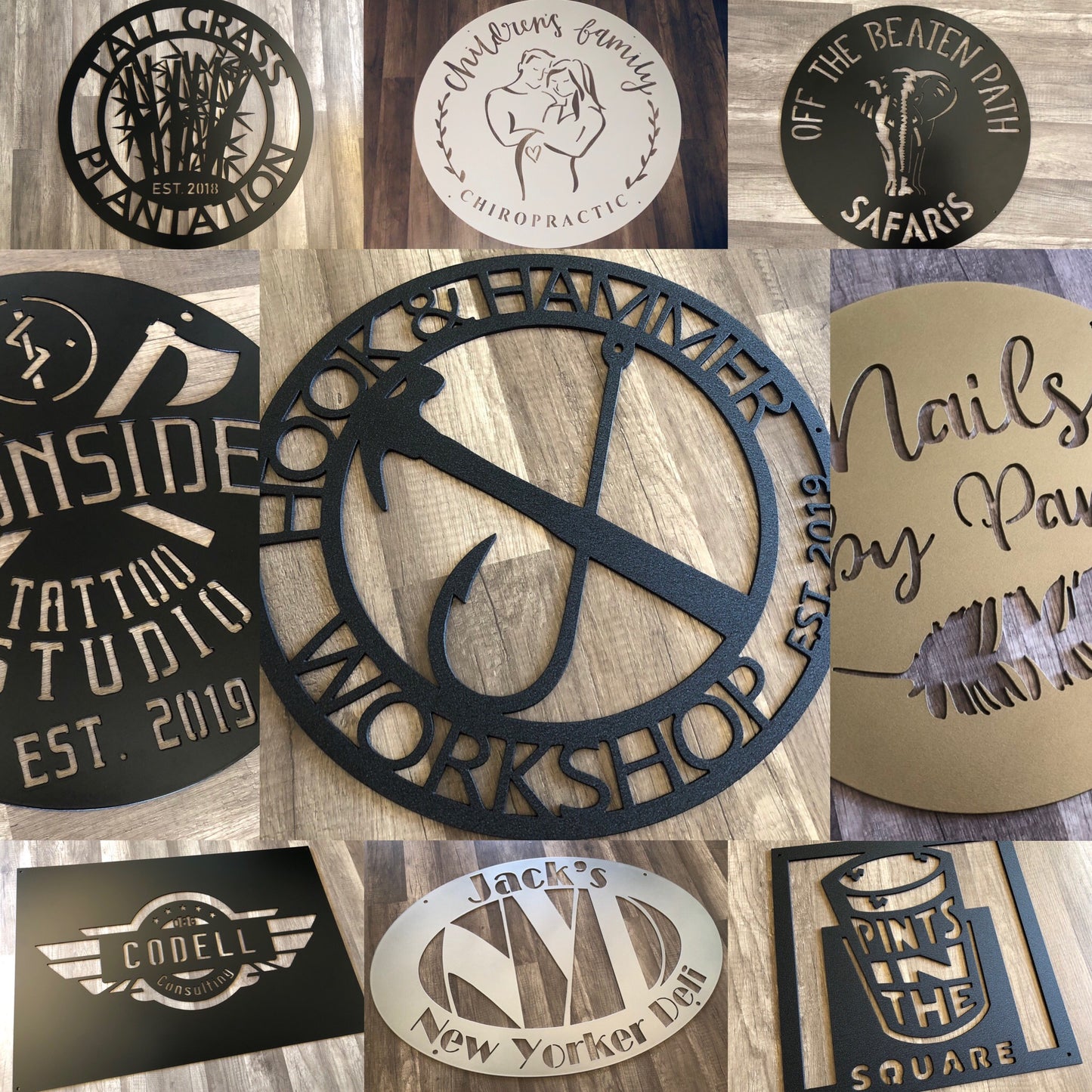 Custom Logo, Brand, Business, Idea - Personalized Steel Sign - Metal Art