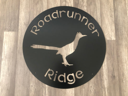 Road Runner Sign - Desert - Personalized Steel Sign - Metal Art - SQ100