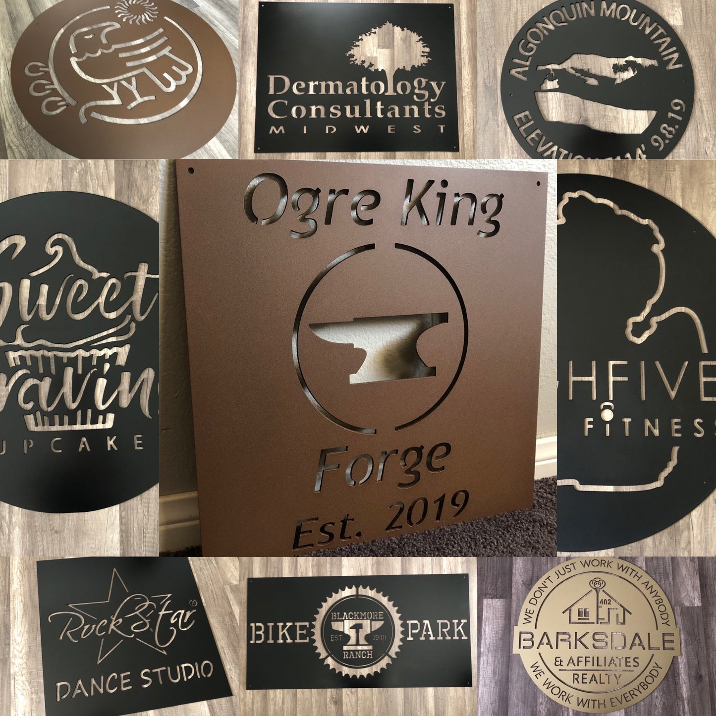 Custom Logo, Brand, Business, Idea - Personalized Steel Sign - Metal Art