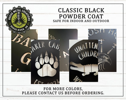 Australian Shepard - Aussie Banner Sign - Personalized  Pet Welcome Steel Sign - Metal Art