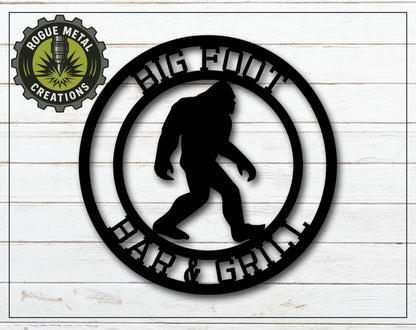 BIGFOOT Metal Cutout - SASQUATCH - YETI - Yard Art - Decorative Steel Sign - Wall Art - SQ18-36