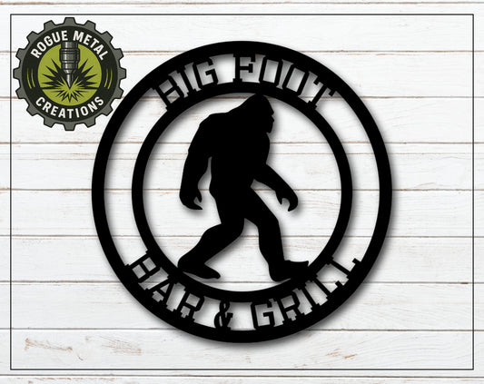 BIGFOOT Metal Cutout - SASQUATCH - YETI - Yard Art - Decorative Steel Sign - Wall Art - SQ18-36
