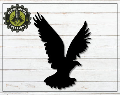 EAGLE BIRD Metal Art - House, Garden, Gate - Steel Sign - Wall Art - SQ12-36