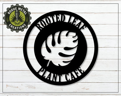 MONSTERA LEAF - House PLANT Lovers Steel Sign - Metal Art - SQ18-36
