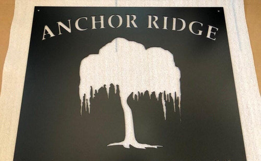 Willow Tree Sign - Personalized Steel Sign - Metal Art - SQ100