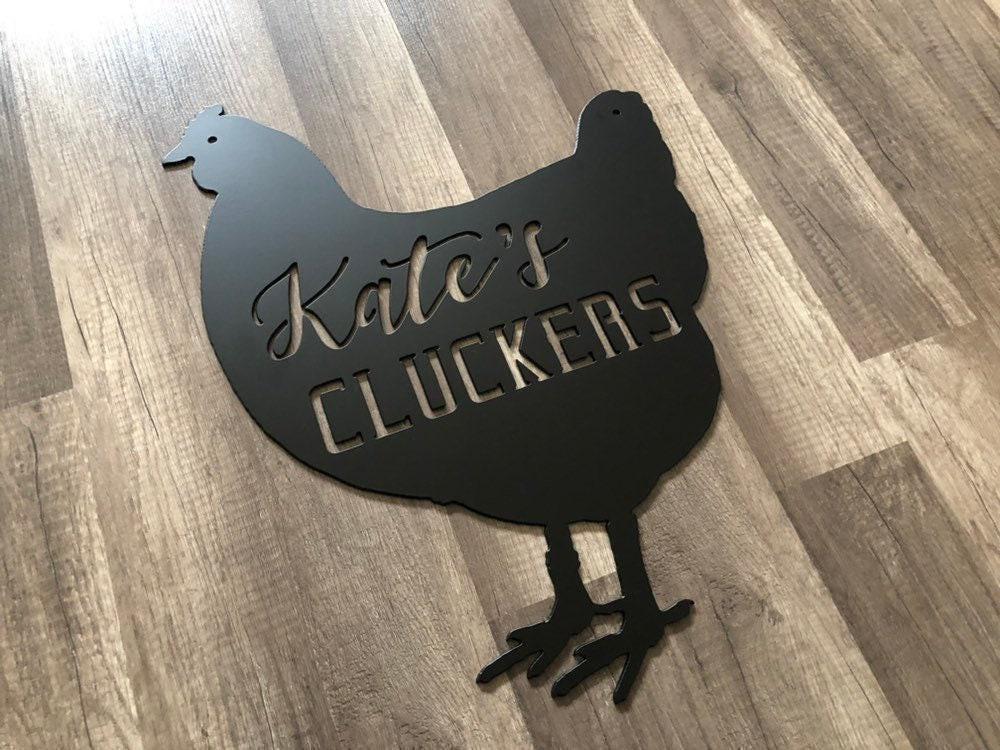 Chicken Coop Sign - Farm Sign - Personalized Steel Sign - Metal Art - SQ12-36