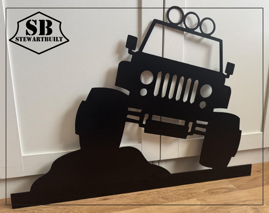 JEEP Inspired - Off Road - Steel Sign - Metal Art - SQ12-36