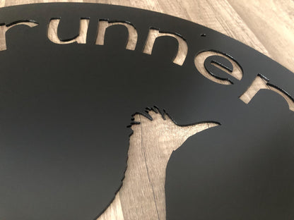 METAL ROADRUNNER Sign - Home - Office - Buisness - Personalized Steel Sign - Wall Art - SQ100