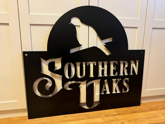 LONESOME DOVE inspired PERSONALIZED Farm Ranch Name Steel Sign - Western Movie Metal Art - SQ12-36