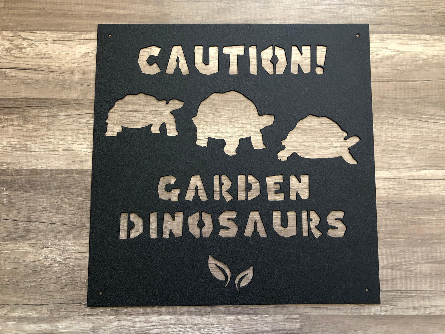 Pet Turtle Sign - Animal Gate Sign - Garden Steel Sign - Metal Art - SQ100