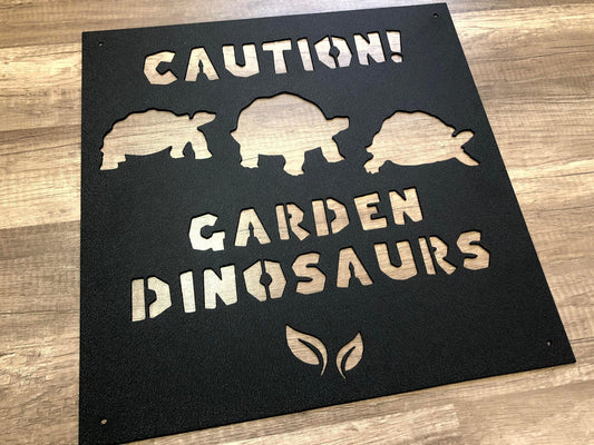 Pet Turtle Sign - Animal Gate Sign - Garden Steel Sign - Metal Art - SQ100