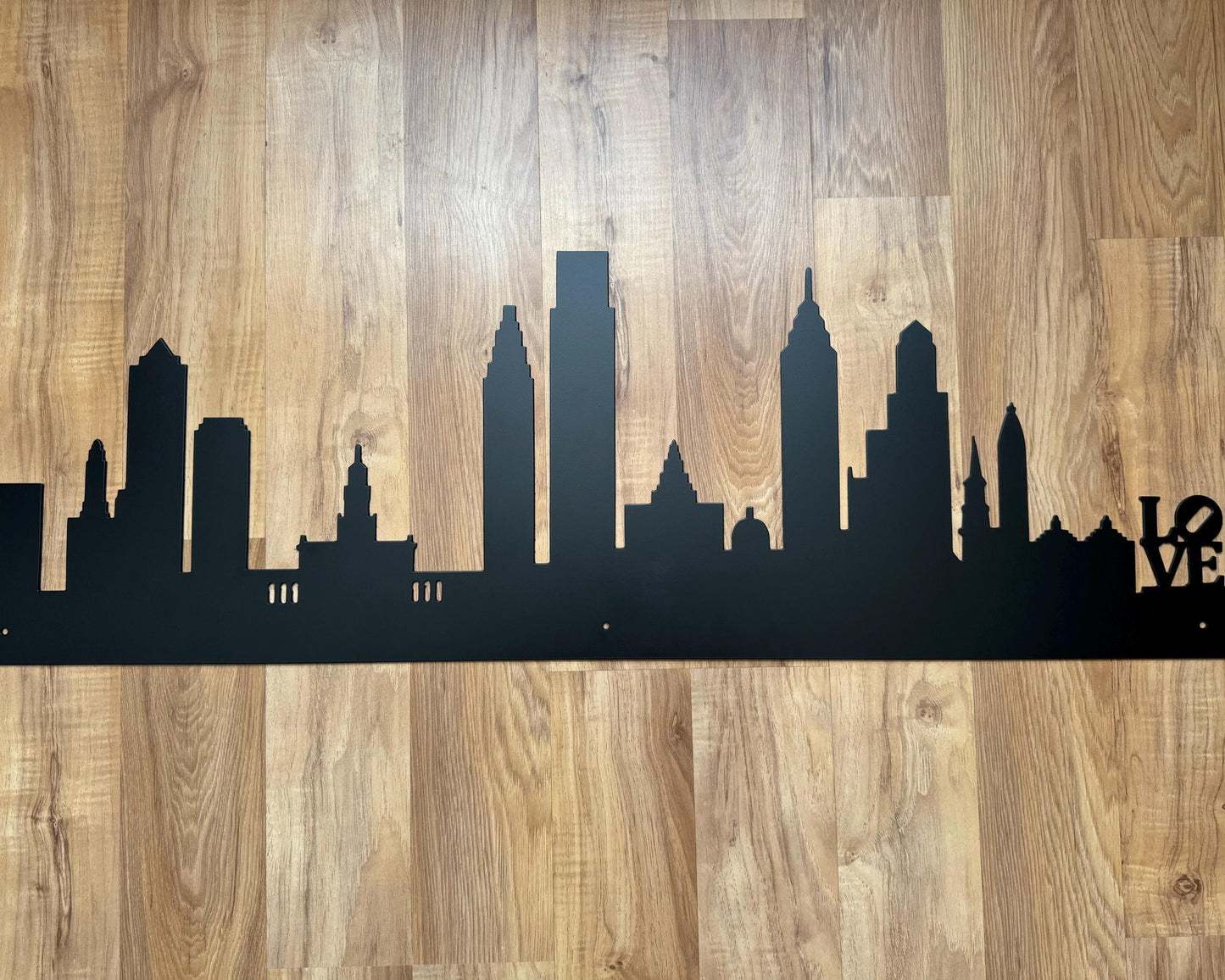 Philadelphia Pennsylvania Skyline - Decorative Steel Sign - Metal Art