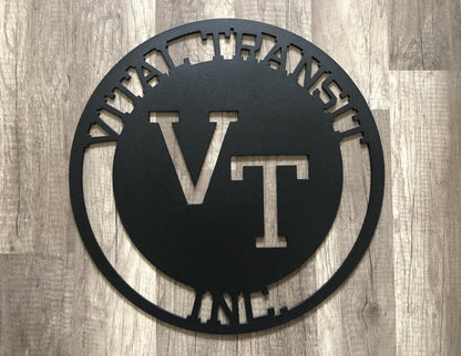 Business Name Sign - Sign- Personalized Steel Sign - Metal Art - SQ100