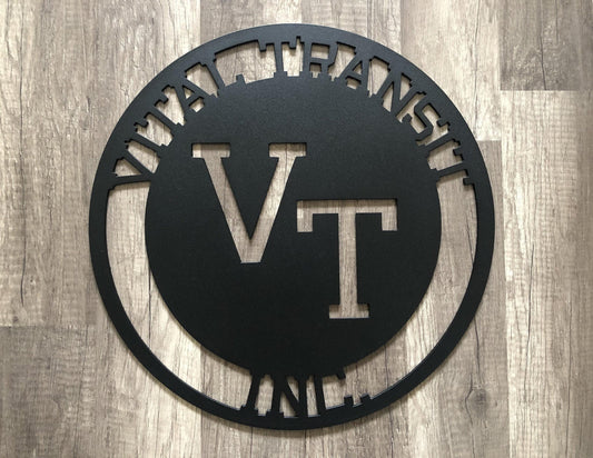 Business Name Sign - Sign- Personalized Steel Sign - Metal Art - SQ100