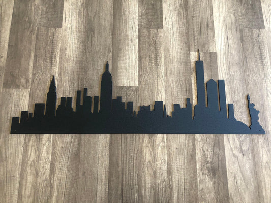 New York City, New York Skyline - Steel Sign - Metal Art