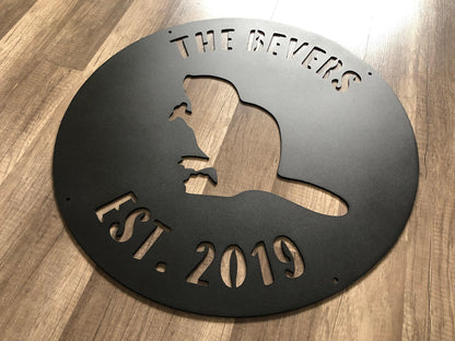 Beaver  - Personalized - Steel Sign - Metal Art - SQ100