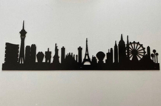 Las Vegas Nevada Skyline - Decorative Steel Sign - Metal Art