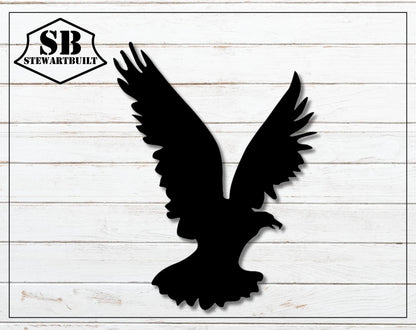 EAGLE BIRD Metal Art - House, Garden, Gate - Steel Sign - Wall Art - SQ100