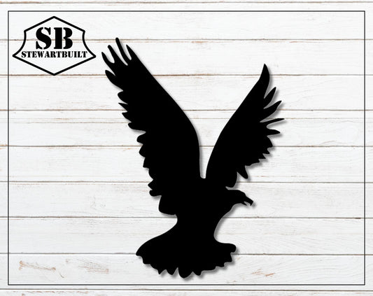 EAGLE BIRD Metal Art - House, Garden, Gate - Steel Sign - Wall Art - SQ100