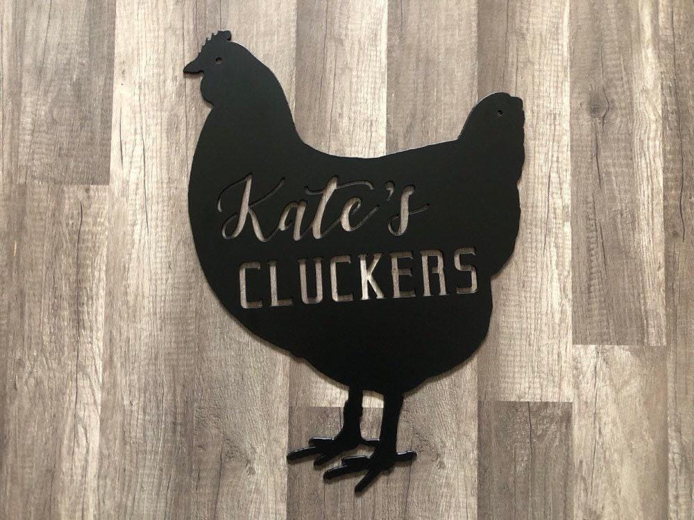 Chicken Coop Sign - Farm Sign - Personalized Steel Sign - Metal Art - SQ12-36